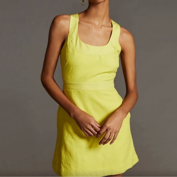 Anthropologie Maeve Sleeveless Scoop Neck Back Cutout Mini Dress - Picture 3 of 12
